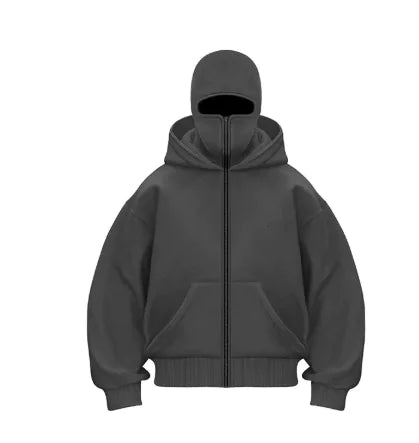 Fleece-lined Double Hooded Sweater